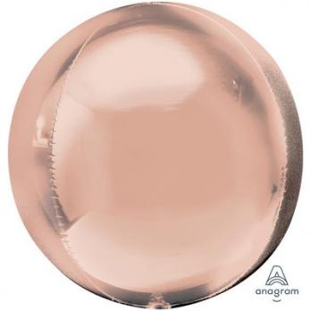 Шар фольга Сфера 55см. Металлик Розовое золото