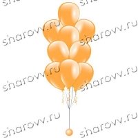 Фонтан из шаров Оранжевый