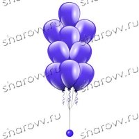 Фонтан из шаров Синий