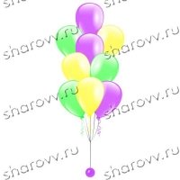 Фонтан из шаров Весенний микс