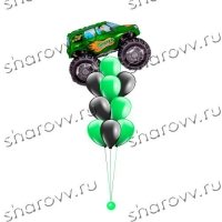 Фонтан из шариков Зеленый джип