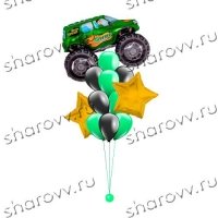 Фонтан шариков Звездный джип зеленый