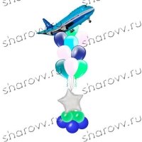 Фонтан из шаров Звездный самолет