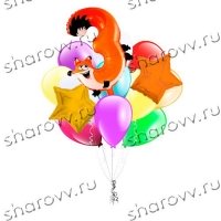 Облако шаров Яркая дата