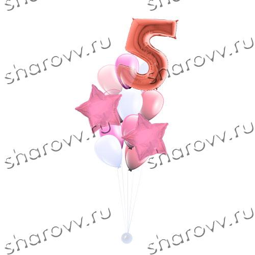 Фонтан из шаров Звездный букет