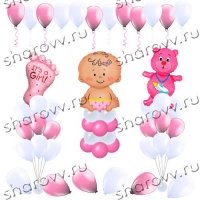 Оформление шарами Для девочки