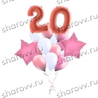 Букет из шаров Нежный юбилей