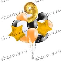 Букет из шаров Строгое облако