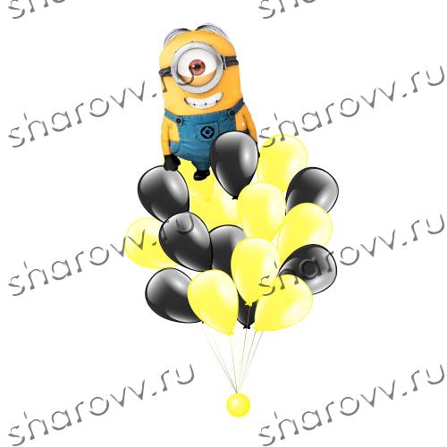 Букет из шариков Привет от миньона