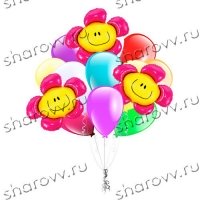 Букет из шаров Три цветочка