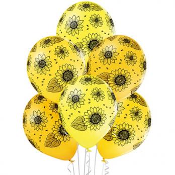 Шары с гелием Подсолнухи