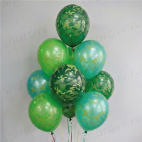 Шары латекс "Камуфляж"