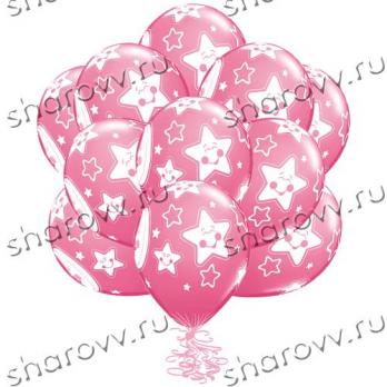 Шар латекс "Луна и звезды"