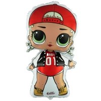 Шар фигура фольга Куклы ЛОЛ MC SWAG