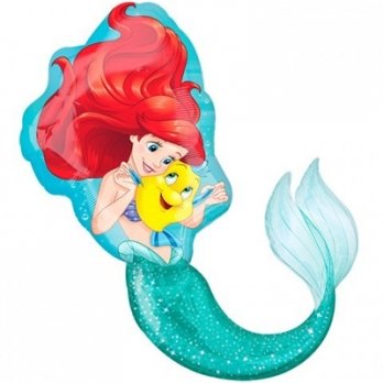 Шар фигура фольга Русалочка Ариэль