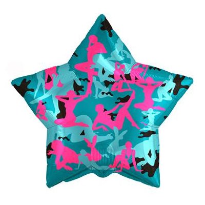 Шар звезда фольга Моему защитнику