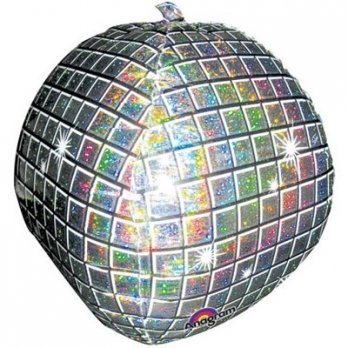 Шар фигура фольга Диско-шар голографический