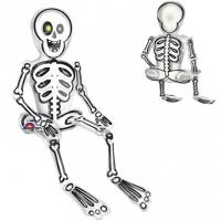 Шар фигура фольга Скелет сидячий