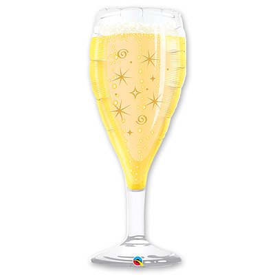 Шар фигура фольга Бокал шампанского