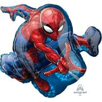 Шар фигура фольга Человек паук в прыжке