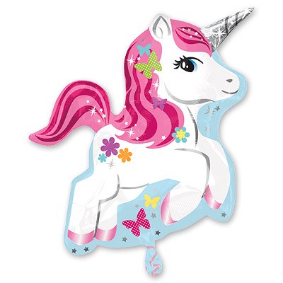 Шар фигура фольга Единорог