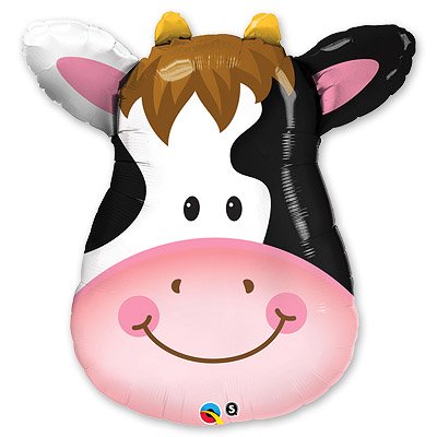 Шар фигура фольга Корова голова