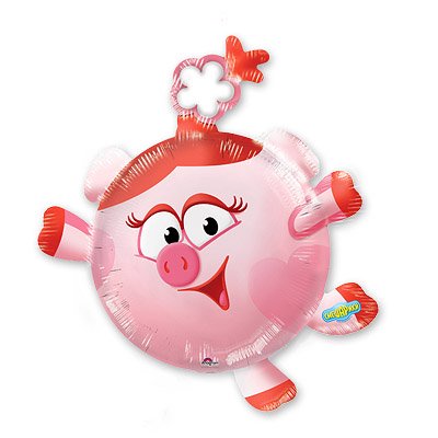 Шар фигура фольга Смешарики Нюша