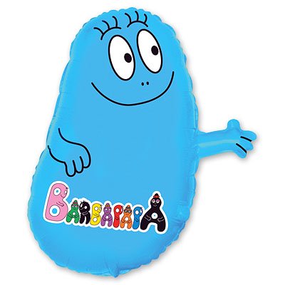 Шар фигура фольга Барбидур голубой