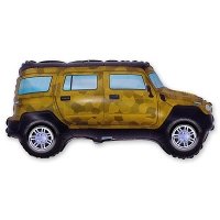 Шар фигура фольга Джип милитари