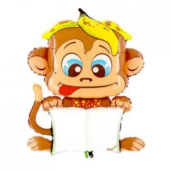 Шар открытка Обезьянка