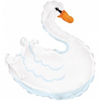 Шар на палочке Лебедь белый