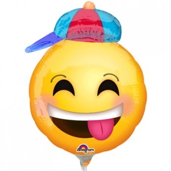Шар на палочке Улыбка мальчик в кепке