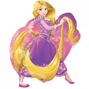 Шар на палочке Рапунцель шагающая