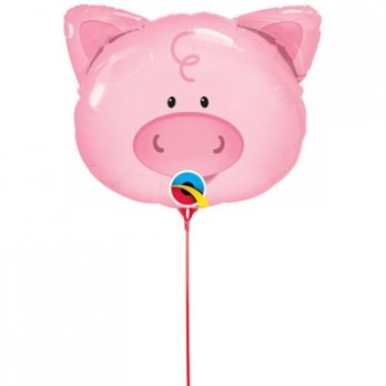 Шар на палочке Поросенок голова