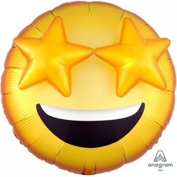 Шар круг Эмоции Смайлик Звезды