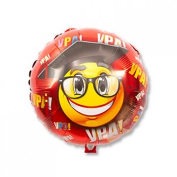 Шар круг фольгаУРА Выпускник