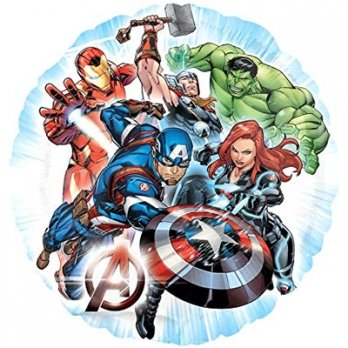 Шар круг фольга Мстители