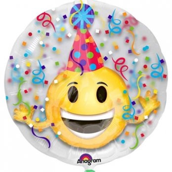 Шар фольга Улыбка в колпаке