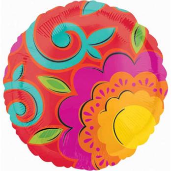 Шар круг фольга Жара