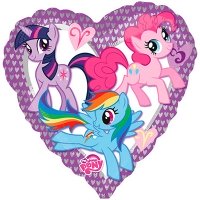 Шар фольга My Little Pony сердце