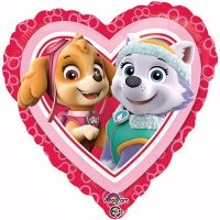 Шар фольга Щенячий Патруль сердце