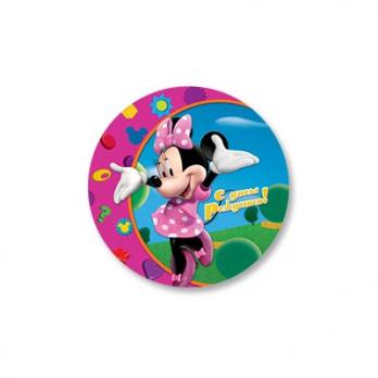 Шар круг фольга Минни С ДНЕМ РОЖДЕНИЯ