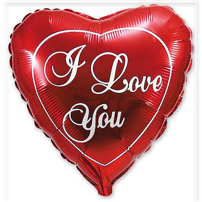 Шар сердце фольга ILY Красное сердце