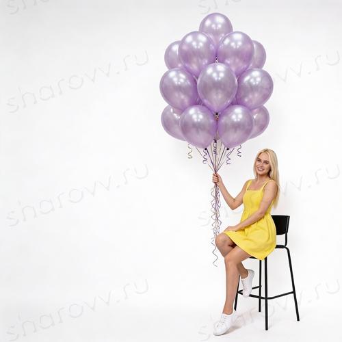Шарики металлик 35см. "Сиреневые"