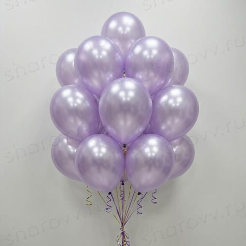 Шарики металлик 35см. "Сиреневые"