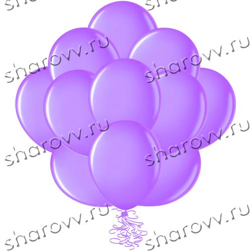 Шары пастель 35см. Сиреневые
