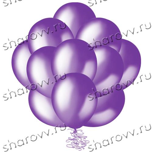 Шары металлик 35см. "Фиолетовые"