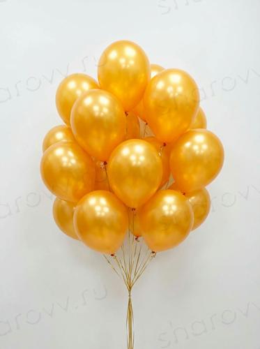 Шары металлик 35см. "Оранжевые"