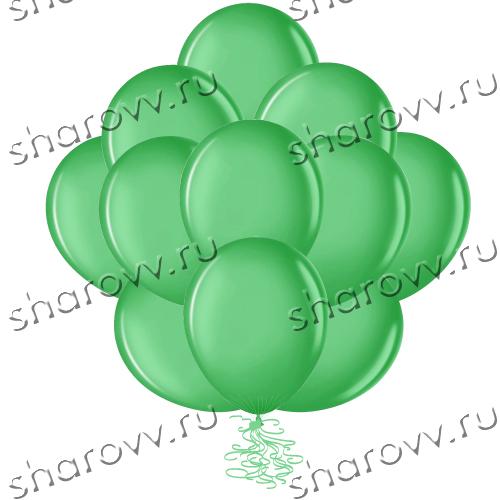 Шары пастель 35см. Зеленые
