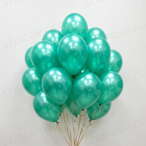 Шары металлик 35см. "Зеленые"